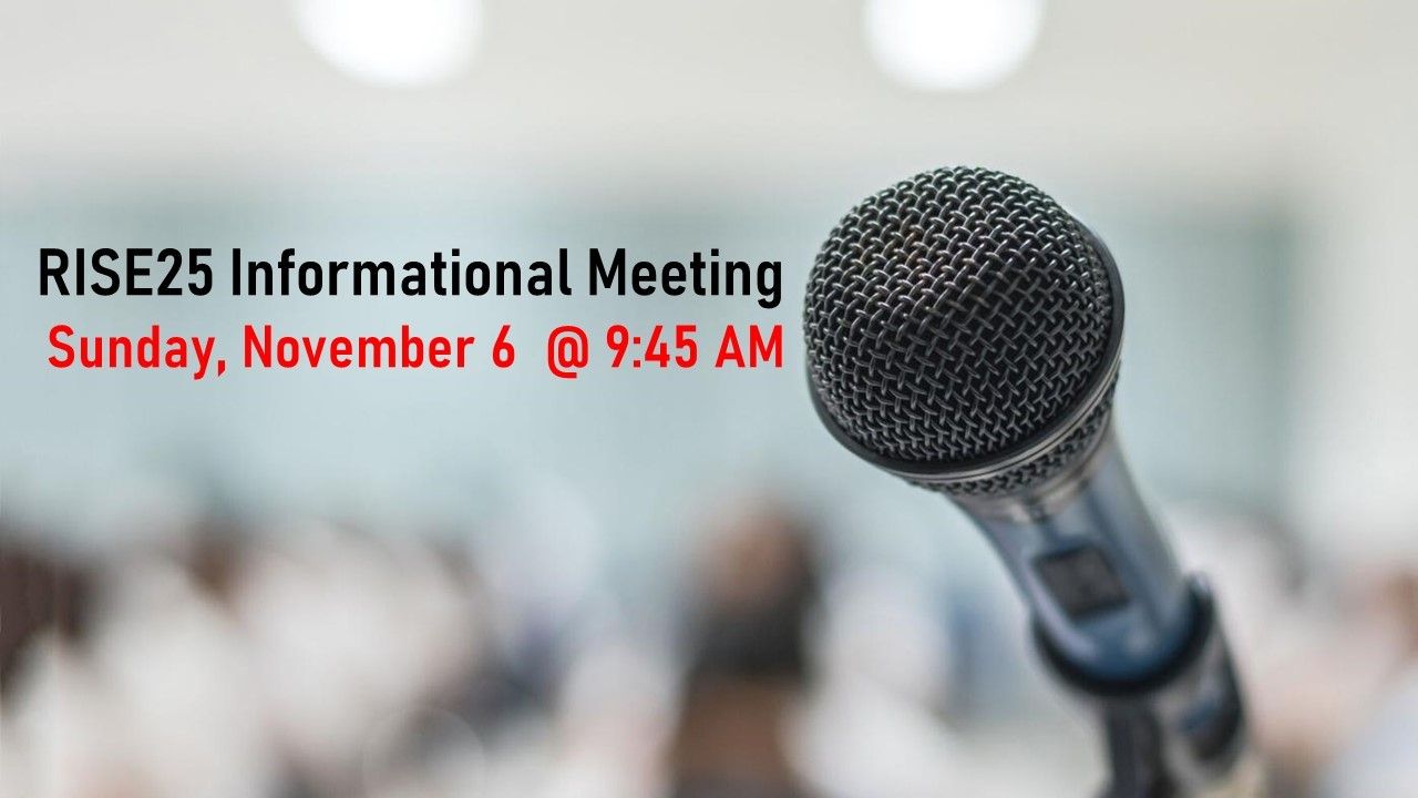 RISE25 Staus Update First Reformed Church, Orange City, Iowa