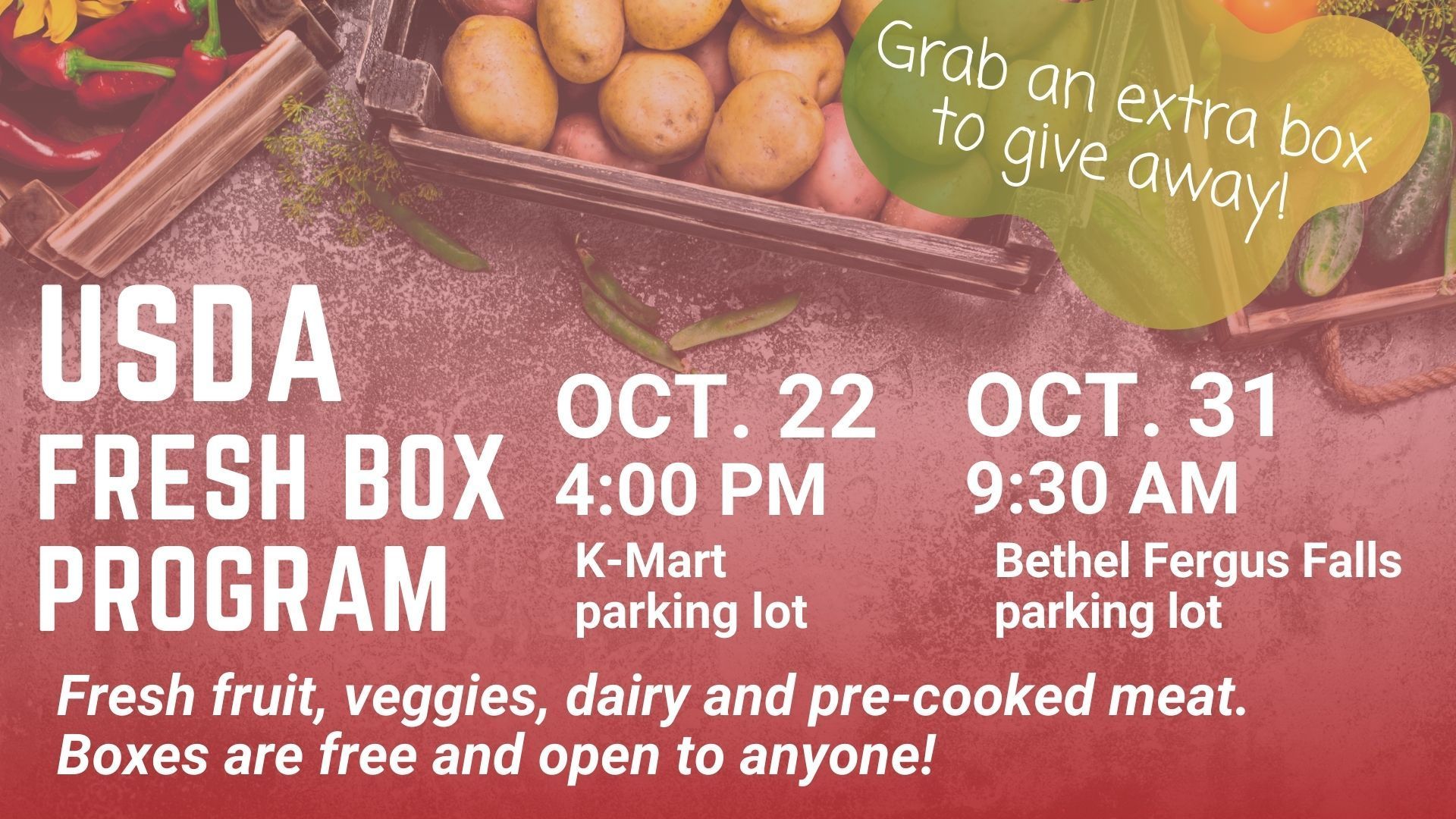 USDA Fresh Box Program Bethel Lutheran Church