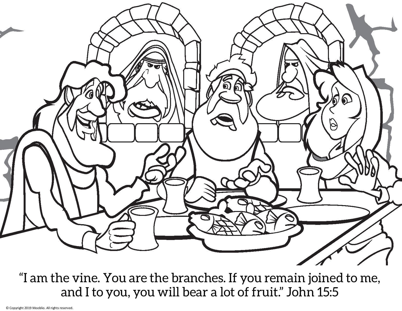 I am the vine; you are the branches. If you remain in me and I in you, you  will bear much fruit; apart from me you can do nothing.”~John 15:5, image size:1650x1275