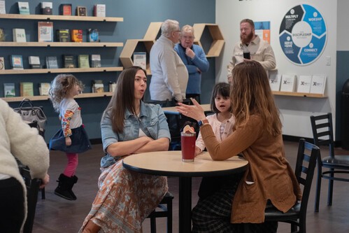 People having open bibles