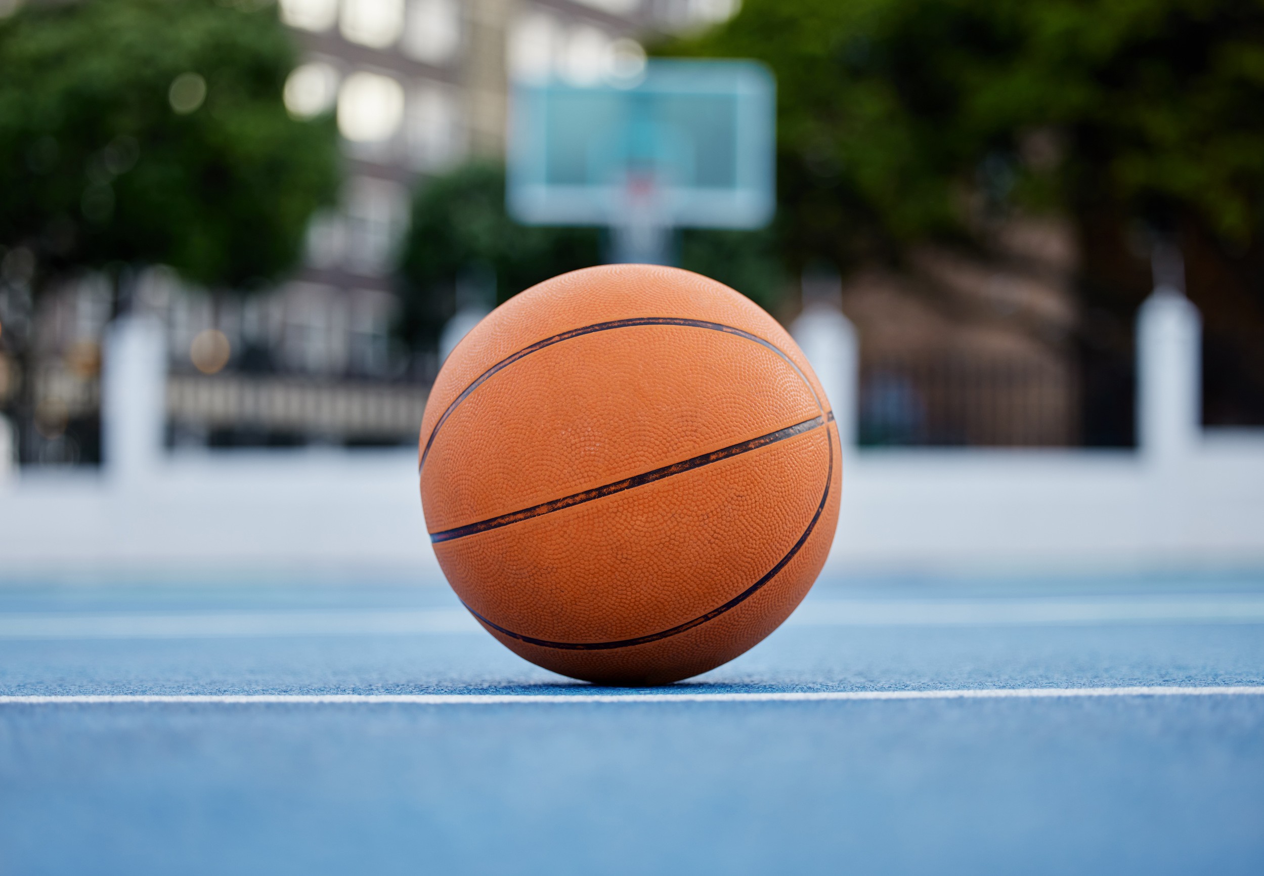 Basketball game in progress