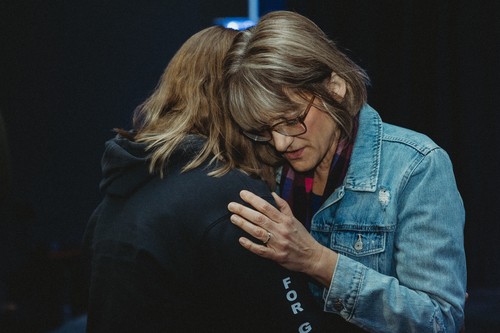 Prayer at Bangor Church Pines Church