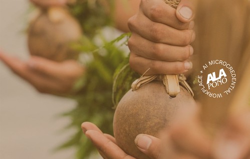 hand holding hawaiian ipu