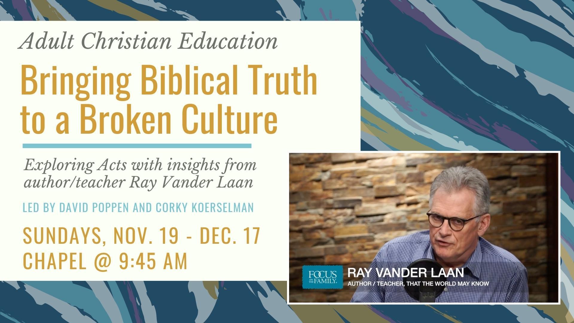 Adult Christian Education First Reformed Church, Orange City, Iowa