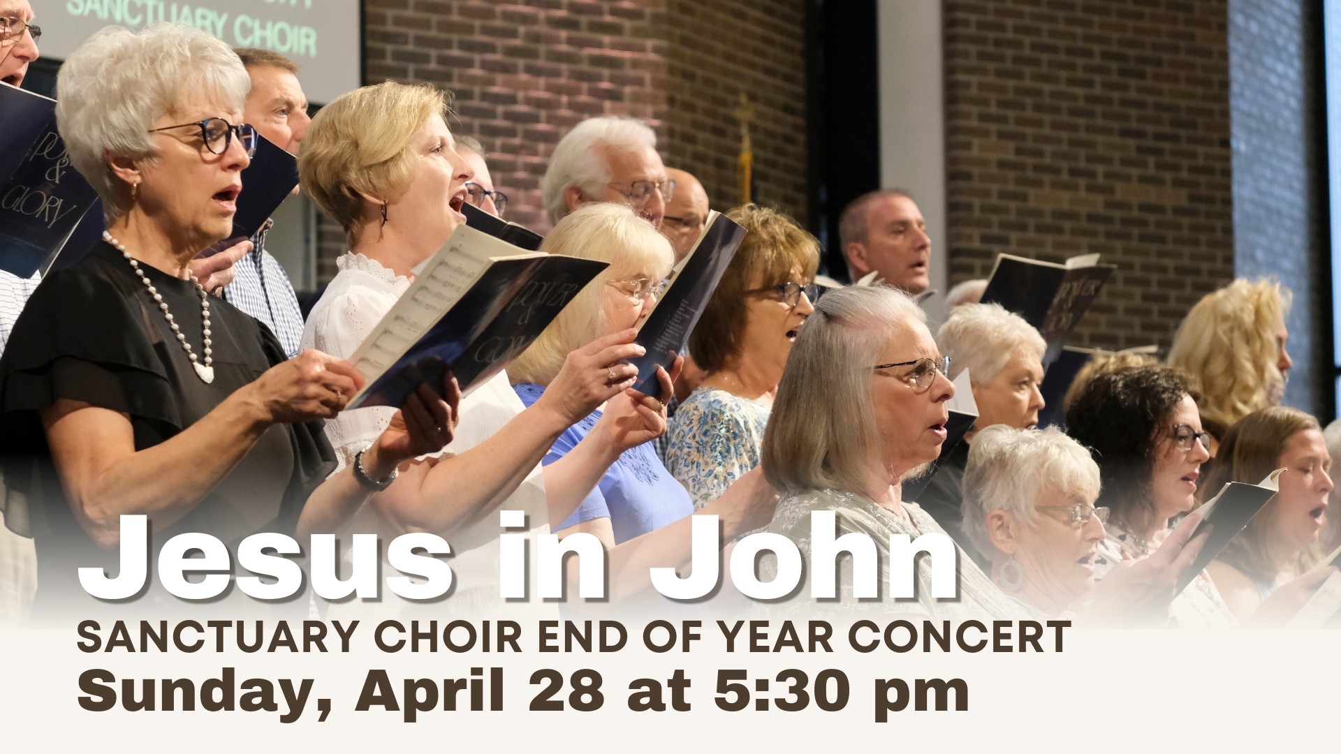 Sanctuary Choir Concert April 28 First Reformed Church, Orange City