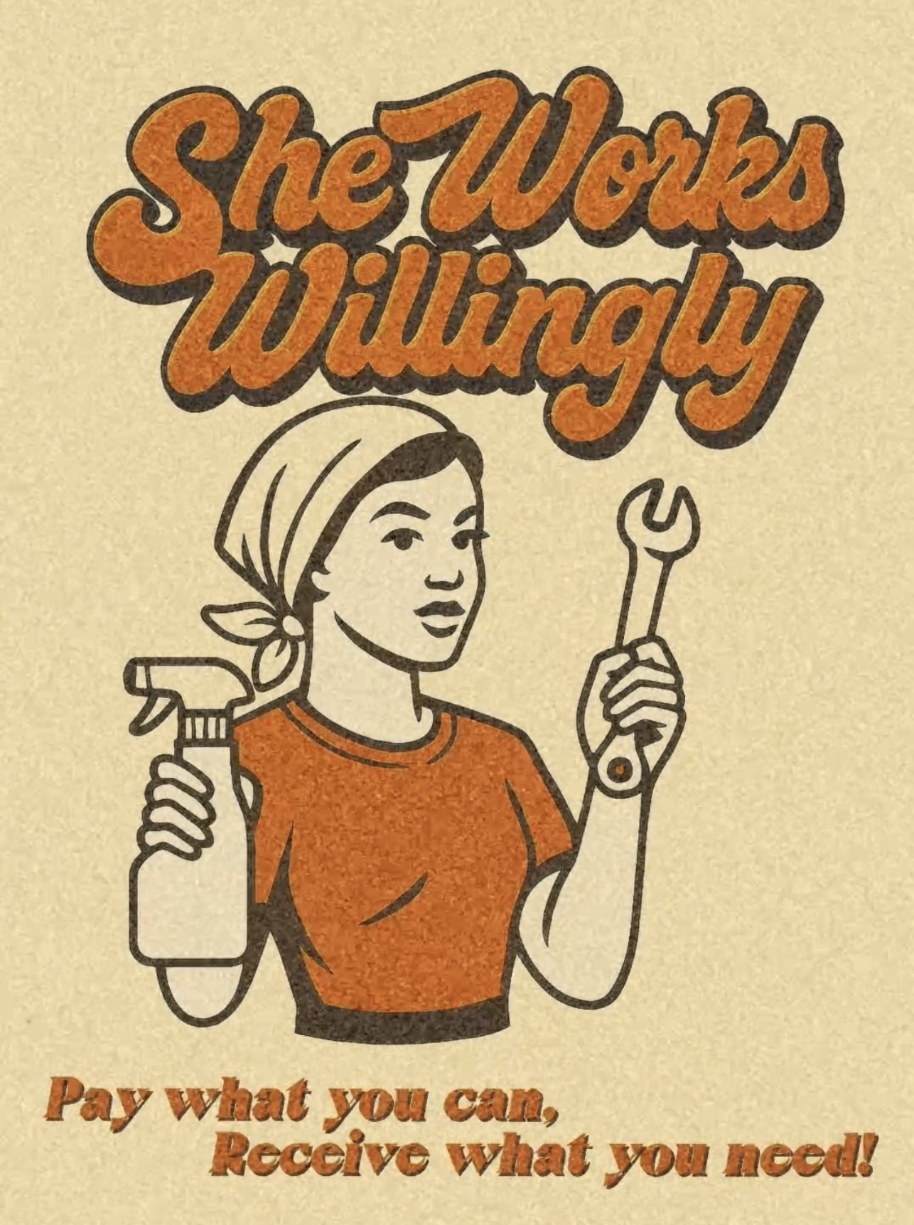 She Works Willingly Logo