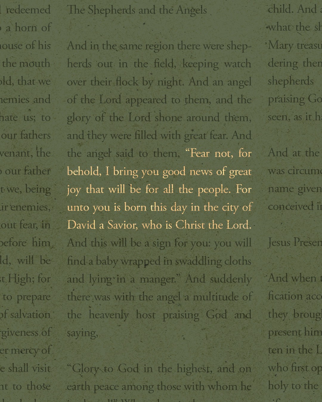 Fear Not Christmas graphic