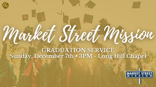 Market Street Mission logo sign on street