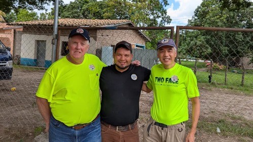 Jerry and two other men in Honduras
