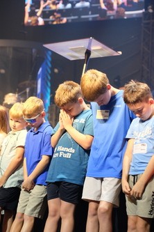 K-5th grade students learn and grow in their own worship, prayer, and message at New Life Church in Oak Grove, MO