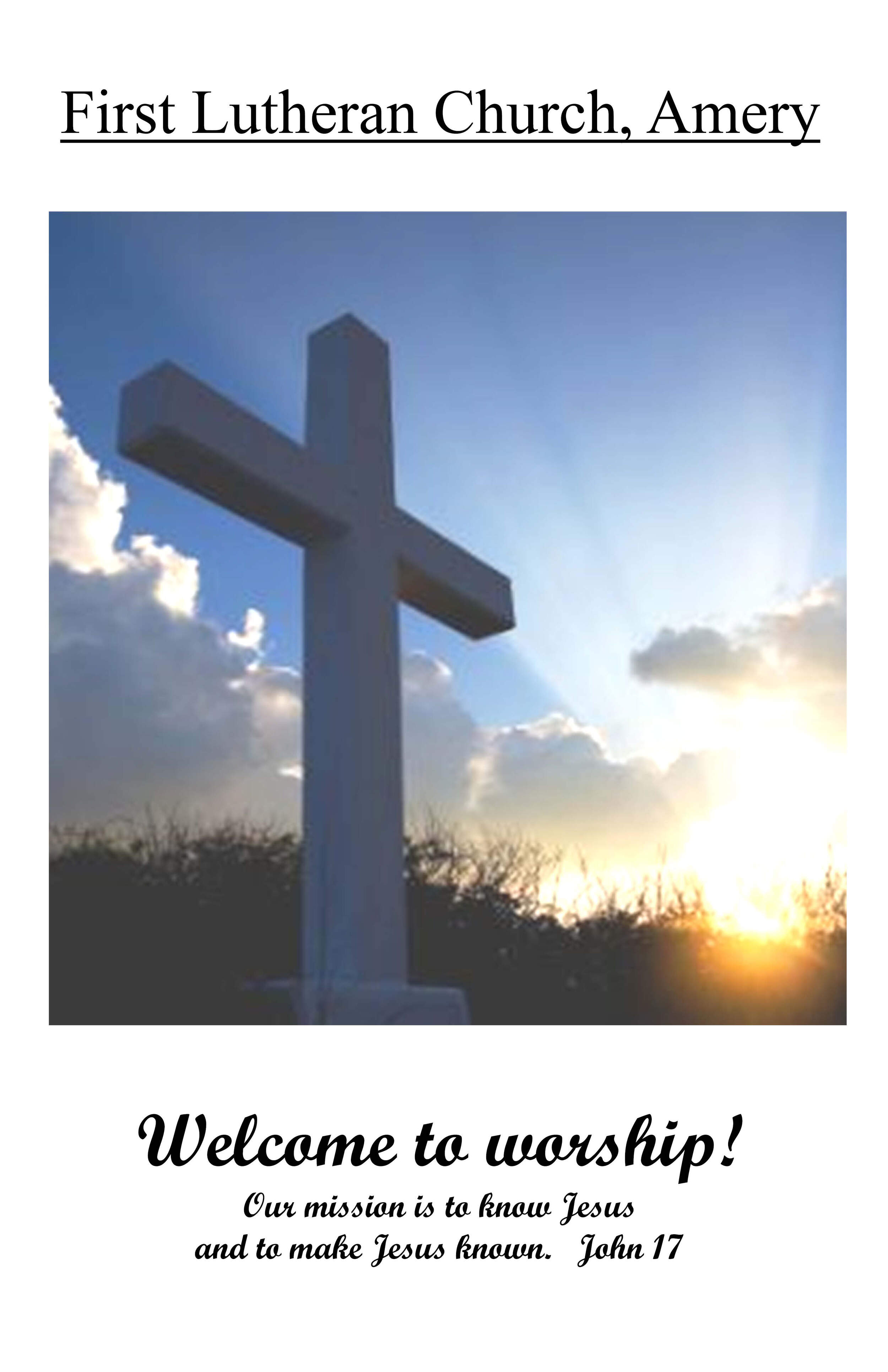 Bulletin October 20, 2024 First Lutheran Church