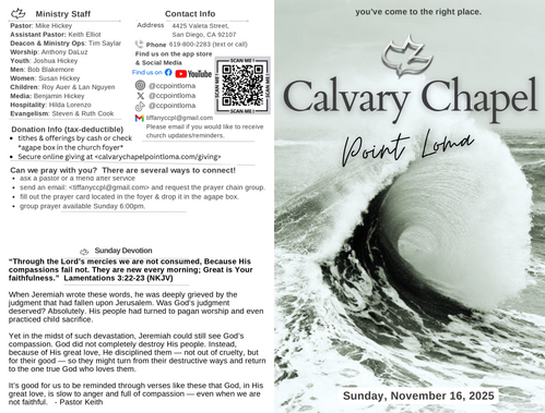 Sunday Devotional Reading