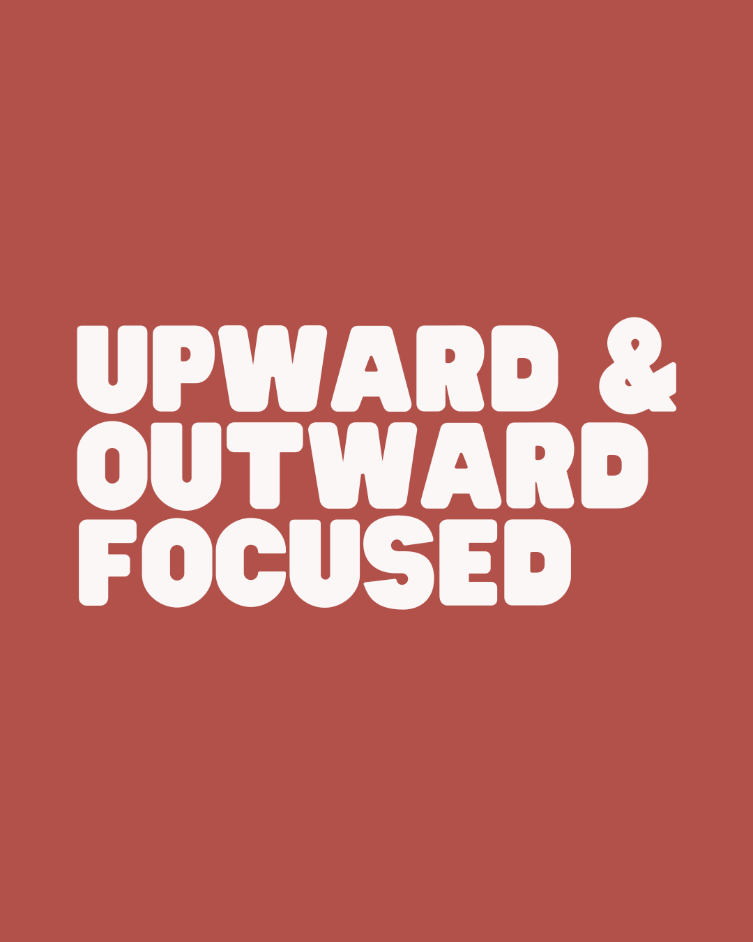 Upward & Outward Focused | The Crossing