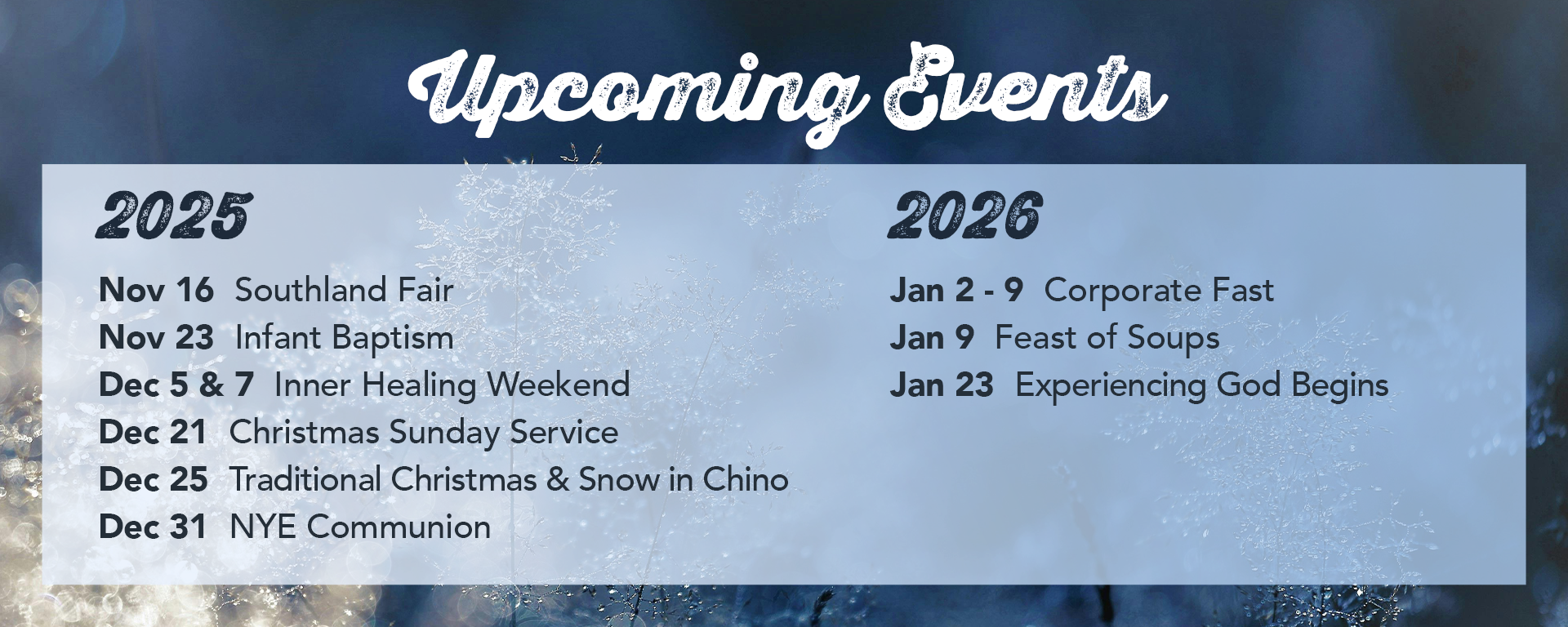 Winter Events