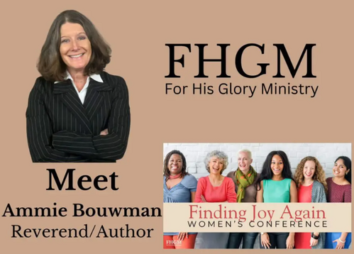 Reverend Ammie Bouwman, volunteers, and leaders engaging in discipleship training at For His Glory Ministry conference