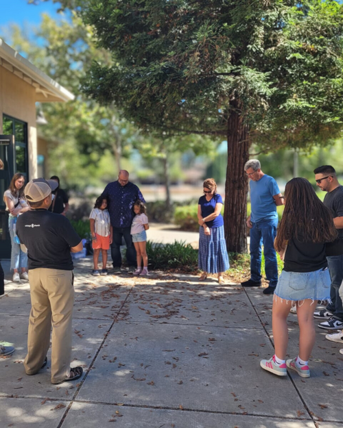 People praying 