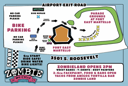 Zombie Bike Ride - Map